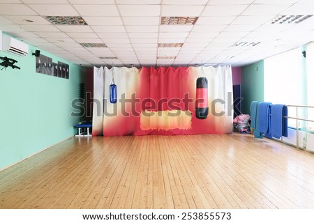 The interior of the dance studio