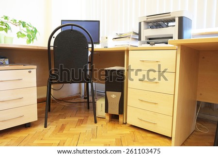 The image of empty office room