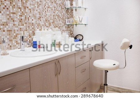 Interior of a cosmetology office