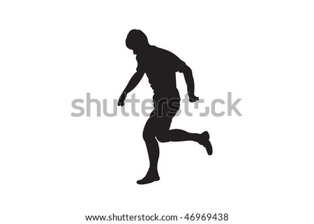 football players running. of running football player