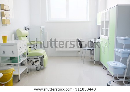 Interior of a doctor office