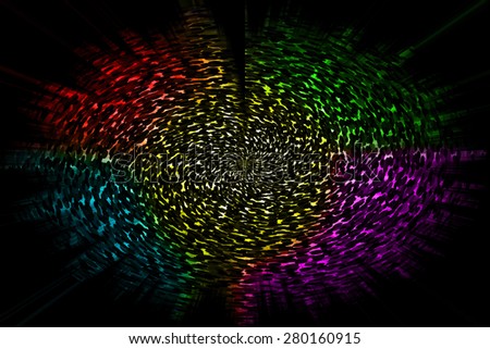 Abstract rainbow background with scintillating circles and glosses for background