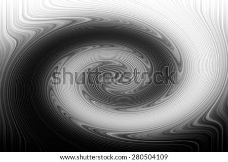 Abstract black and white spiral background
