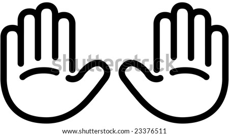 Black Hand Icon Set Stock Vector Illustration 23376511 : Shutterstock