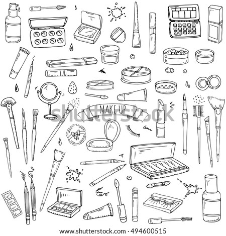 Cosmetic tools. Cosmetic background. Beauty cosmetic. Isolated cosmetic products. Facial cosmetic. Makeup cosmetic. Cosmetic package. Lipstick. Glamour cosmetic. Cosmetic vector. Design cosmetic pack.