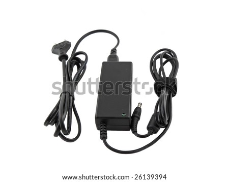 Computer charger for laptop(notebook). Isolated.