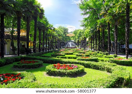 Park Riviera in Sochi city- Capital of Olympic Game 2014 Russia Park Riviera in Sochi city- Capital of Olympic Game 2014 Russia