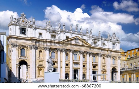 St. Peter's Basilica, St. Peter's Square, Vatican City.