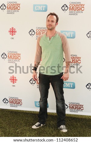 SASKATOON, CANADA - SEPT 9:  Dallas Smith arriving on the Green Carpet of the 2012 Canadian Country Music Association Awards at Credit Union Centre on September 9, 2012 in Saskatoon, Canada