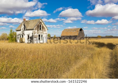 An old farm yard on the Canadian Prairies