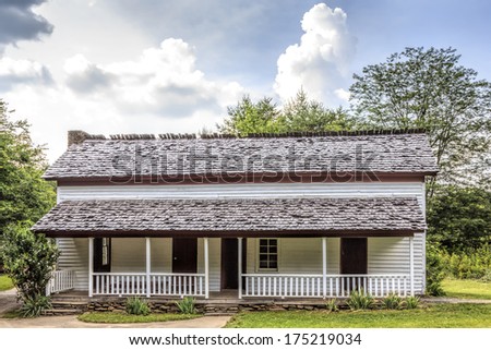 The Gregg-Cable House was the first frame built house in Cades Cove at the Great Smoky Mountains National Park