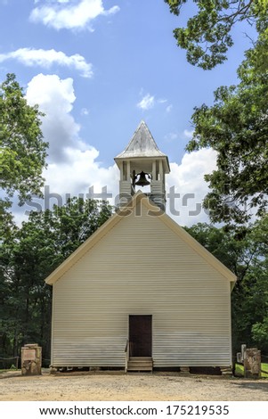 Primitive Baptist Church at Cades Cove in the Great Smoky National Park, Tennessee