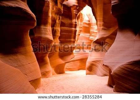 Antelope Canyon is the most-visited and most photographed slot canyon in the American Southwest. It is located on Navajo land near Page, Arizona.