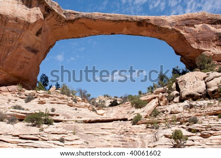 Natural Bridges National Monument is a U.S. National Monument located in Utah.  Owachomo is the smallest and thinnest of the three natural bridges here and is commonly thought to be the oldest.