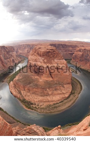 Horseshoe Bend is the name for a horseshoe-shaped meander of the Colorado River located near the town of Page, Arizona and within Glen Canyon National Recreation Area.