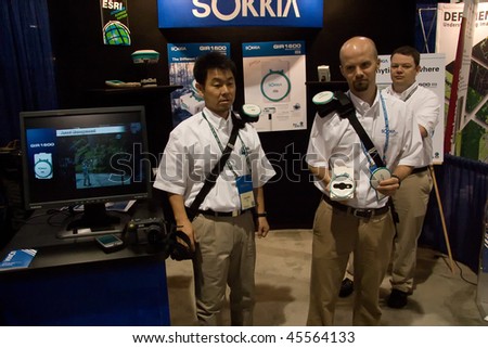 SAN DIEGO - JUNE 18:  SOKKIA vendor at the ESRI international user conference which is held annually is the biggest GIS conference worldwide.  June 18, 2007 in San Deigo California
