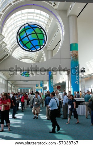 SAN DIEGO - JULY 12: ESRI (Environmental Systems Research Institute) user conference is the biggest GIS (Geographic Information Systems) conference worldwide. July 12, 2010 in San Diego California