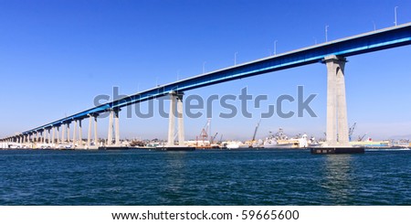 San Diego - Coronado Bridge, locally referred to as the Coronado Bridge, is a concrete & steel\