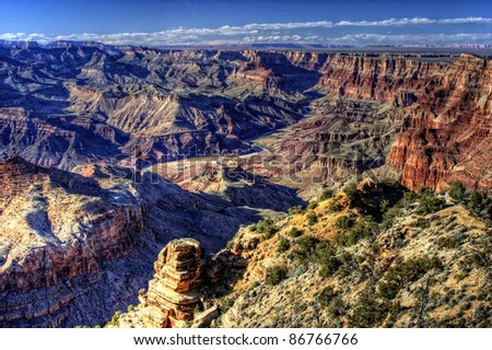 The wonder of The Grand Canyon from Desert View Point. HDR Processed.