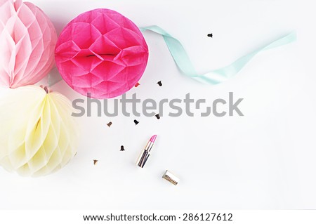 Party Styled Desktop Image | Styled Stock Photography | Product Mock up | Product Photography. Balls