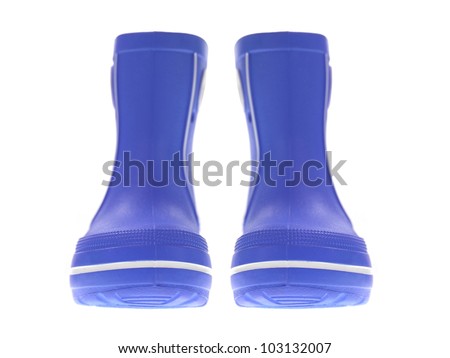 Gum Boots isolated against a white background