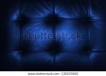 A black leather couch