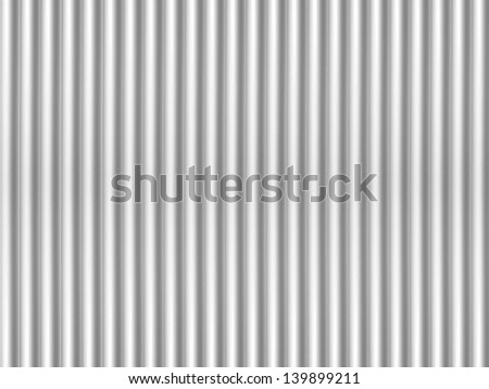 Metal poles isolated against a white background