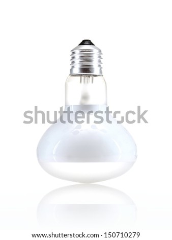 A light globe isolated against a white background
