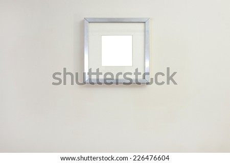 A close up shot of a hanging picture frame