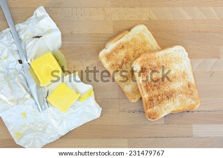 A close up shot of pieces of toast