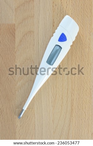 A close up shot of a digital thermometer