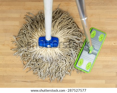 A close up shot of a environmentally friendly floor mop