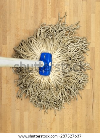 A close up shot of a environmentally friendly floor mop