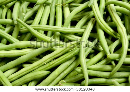 French-beans fresh and not cooked yet