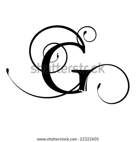 Logo Design Alphabet on Letter G On Beige Vector Alphabet Rainbow Letter Capital G