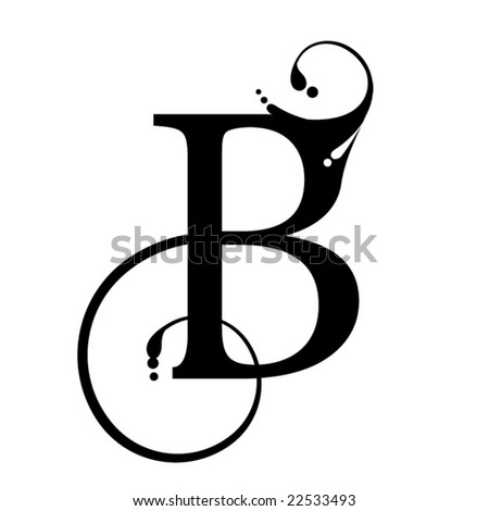 letter b logo. stock vector : Letter B