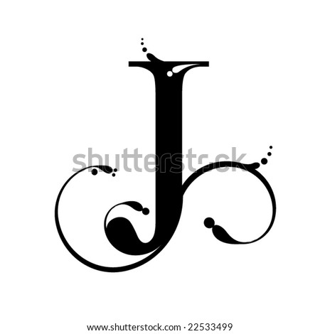 Logo Design Letter on Letter J Stock Vector 22533499   Shutterstock