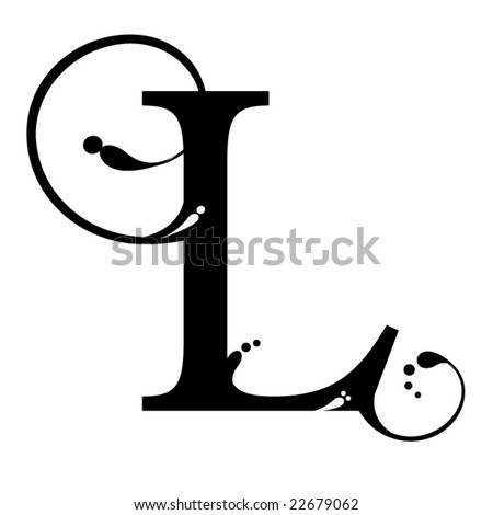 Designtattoo  Initials on Letter L Stock Vector 22679062   Shutterstock