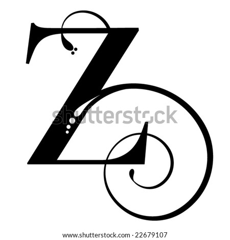 stock vector Letter Z