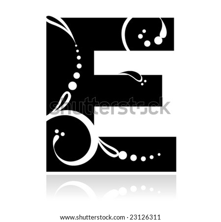 stock vector Letter E Save to a lightbox Please Login