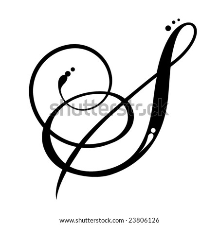 stock vector Letter S Script Save to a lightbox Please Login