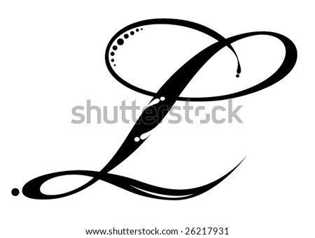 Logo Design on Letter L   Script Stock Vector 26217931   Shutterstock