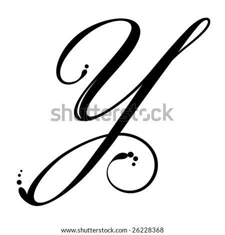 Logo Design Letter on Letter Y   Script Stock Vector 26228368   Shutterstock