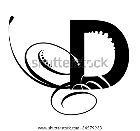 Logo Design Letter on Stock Vector Letter D Modern Initial Save To A Lightbox