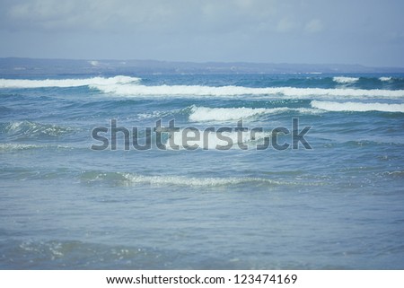 Ocean waves. Indian ocean. Bali. Indonesia