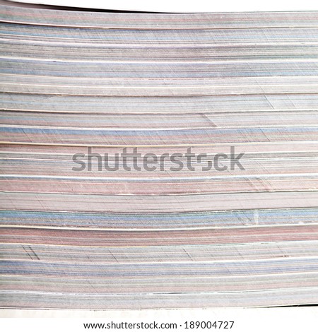 Stack of magazines background texture
