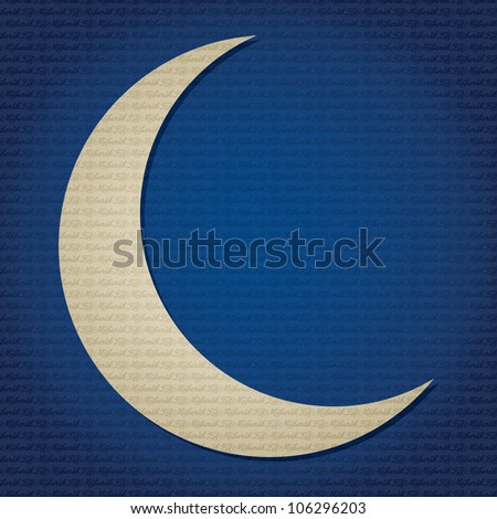 crescent moon pattern