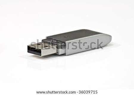 usb flash drive isolated on white