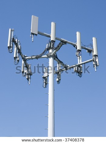 an isolated cellular tower used for cell phone technology