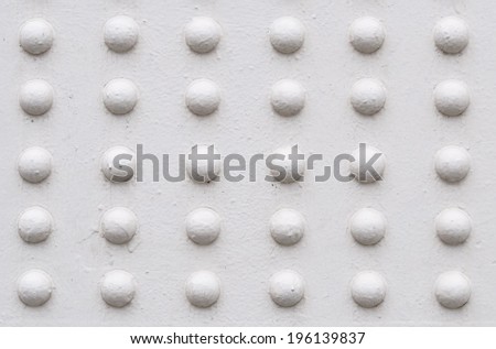 White metal texture with rivets